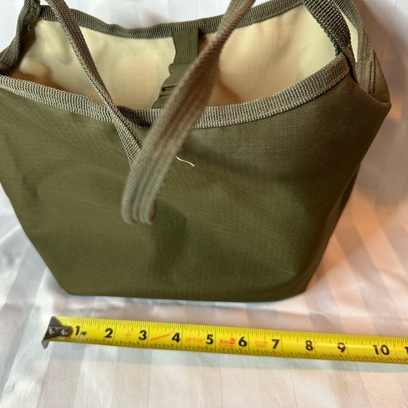 Cute Olive Green/Cream Reversible Roots Bag - Picture 3 of 10